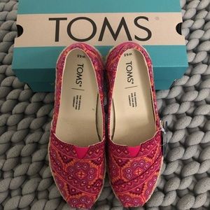 TOMS Alpargata Rope Espadrille - Pink Multi Floral